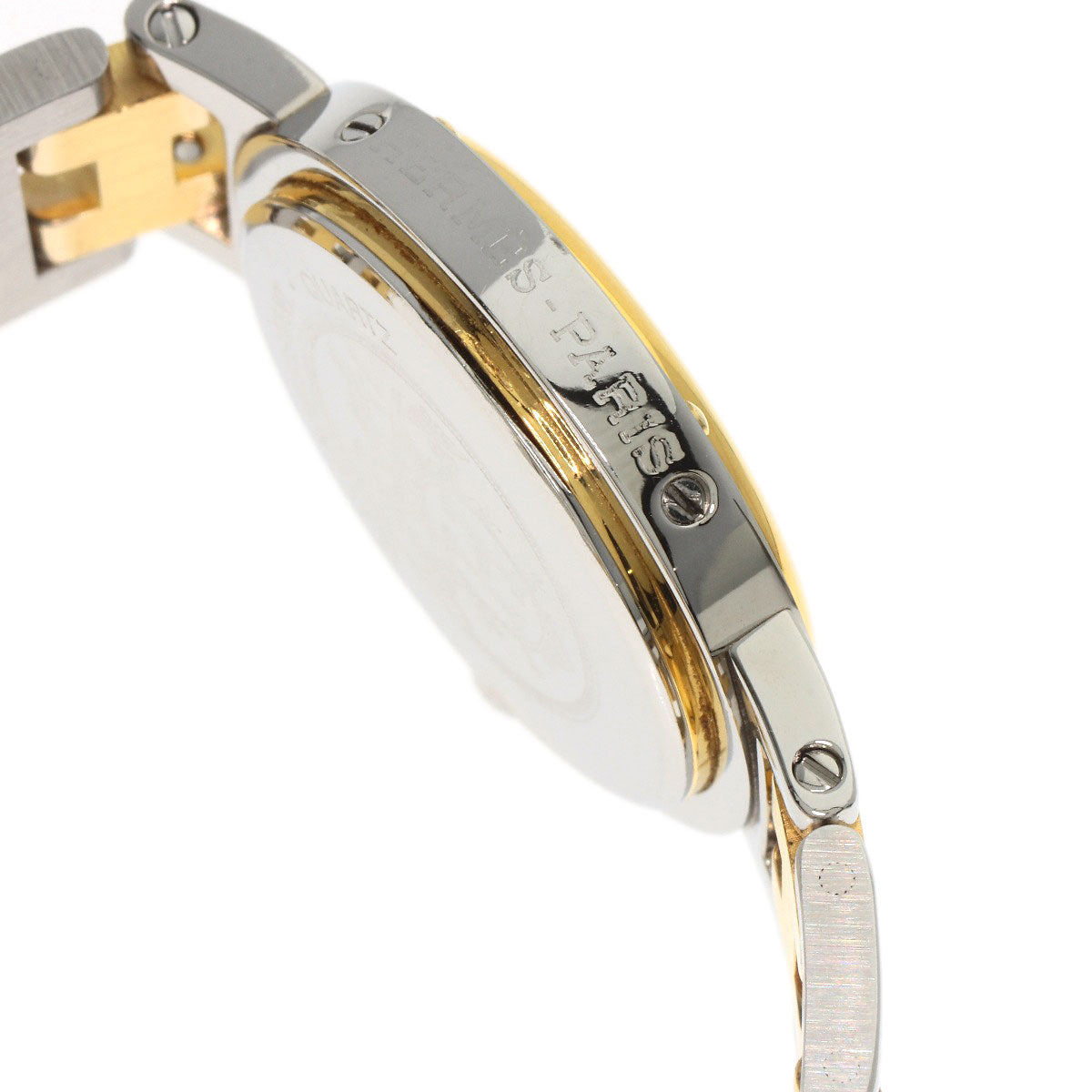 HERMES clipper old buckle Watches  Stainless Steel/SSxGP Ladies