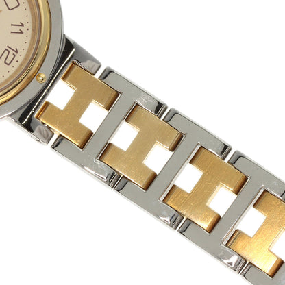 HERMES clipper old buckle Watches  Stainless Steel/SSxGP Ladies
