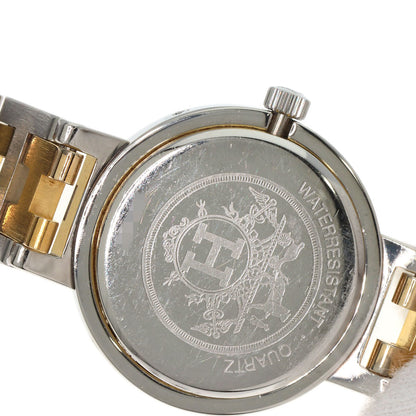 HERMES clipper old buckle Watches  Stainless Steel/SSxGP Ladies