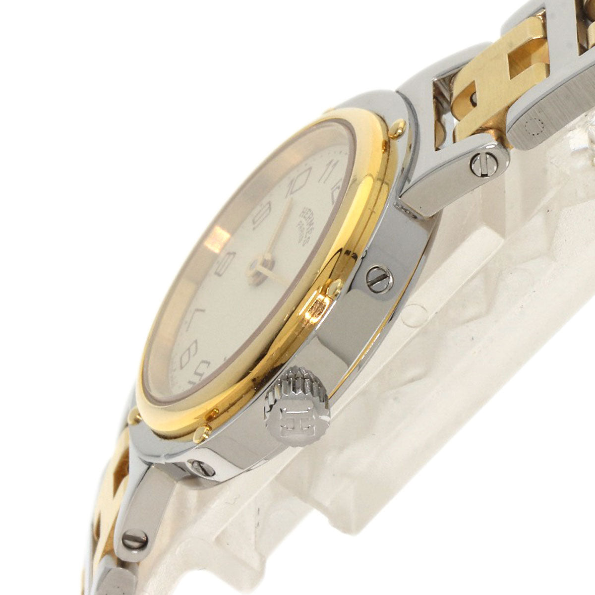 HERMES clipper old buckle Watches  Stainless Steel/SSxGP Ladies