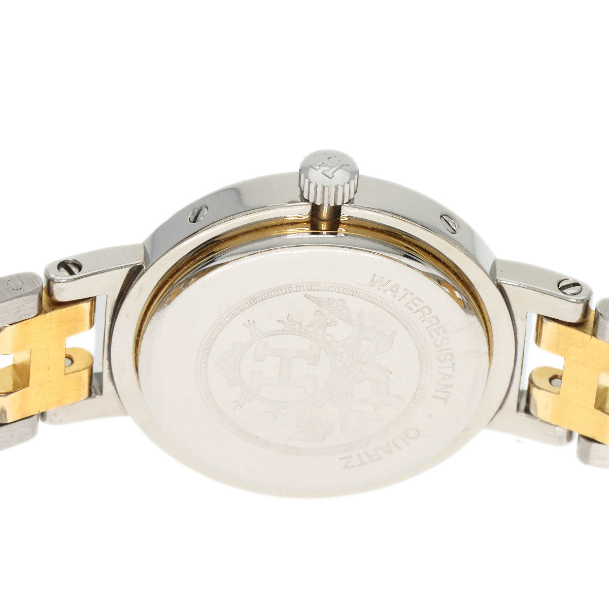 HERMES clipper old buckle Watches  Stainless Steel/SSxGP Ladies