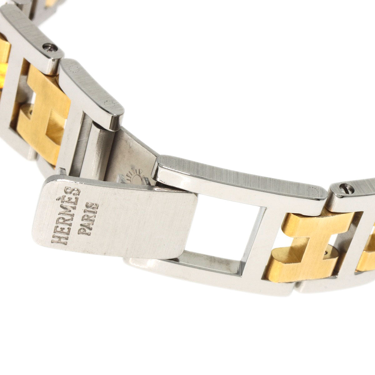 HERMES clipper old buckle Watches  Stainless Steel/SSxGP Ladies