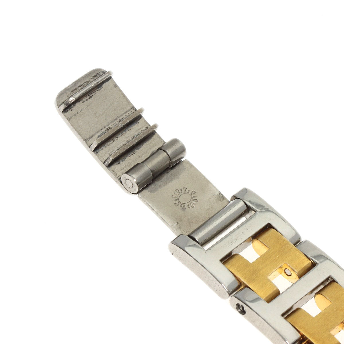 HERMES clipper old buckle Watches  Stainless Steel/SSxGP Ladies