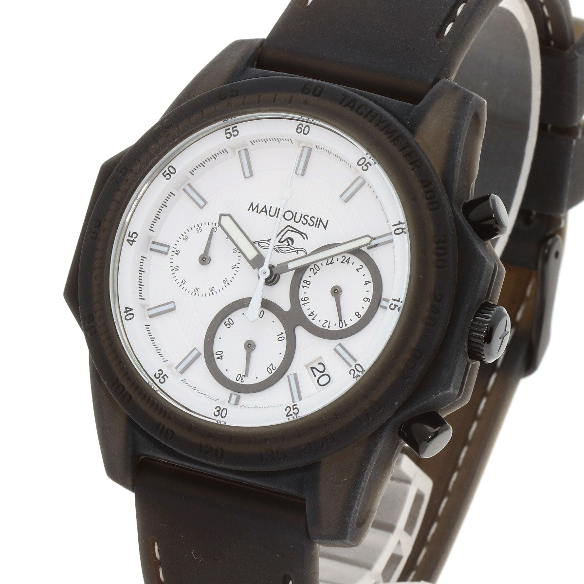 MAUBOUSSIN The Swimmer Chronograph Watches 9459300-002 Stainless Steel/Rubber mens