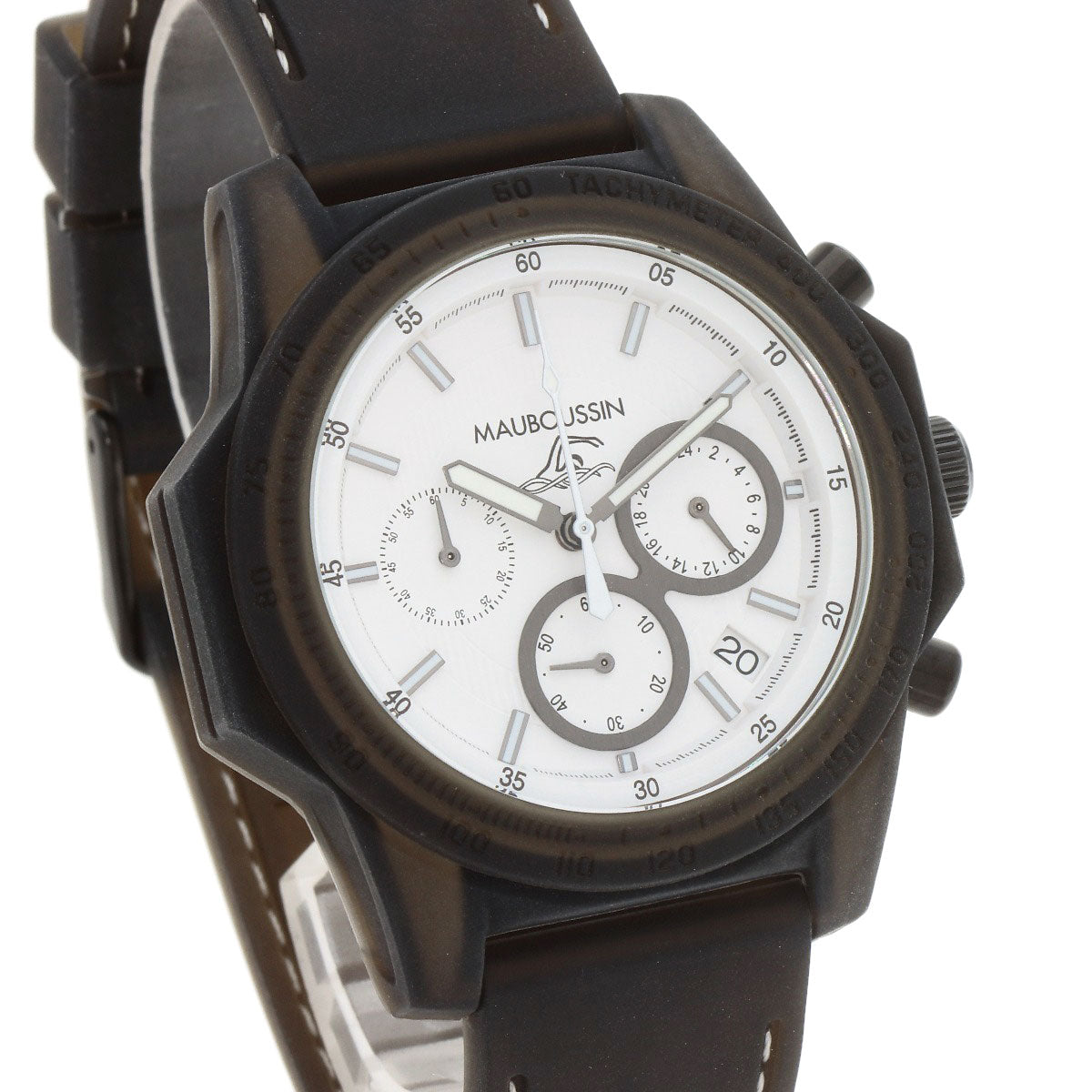 MAUBOUSSIN The Swimmer Chronograph Watches 9459300-002 Stainless Steel/Rubber mens