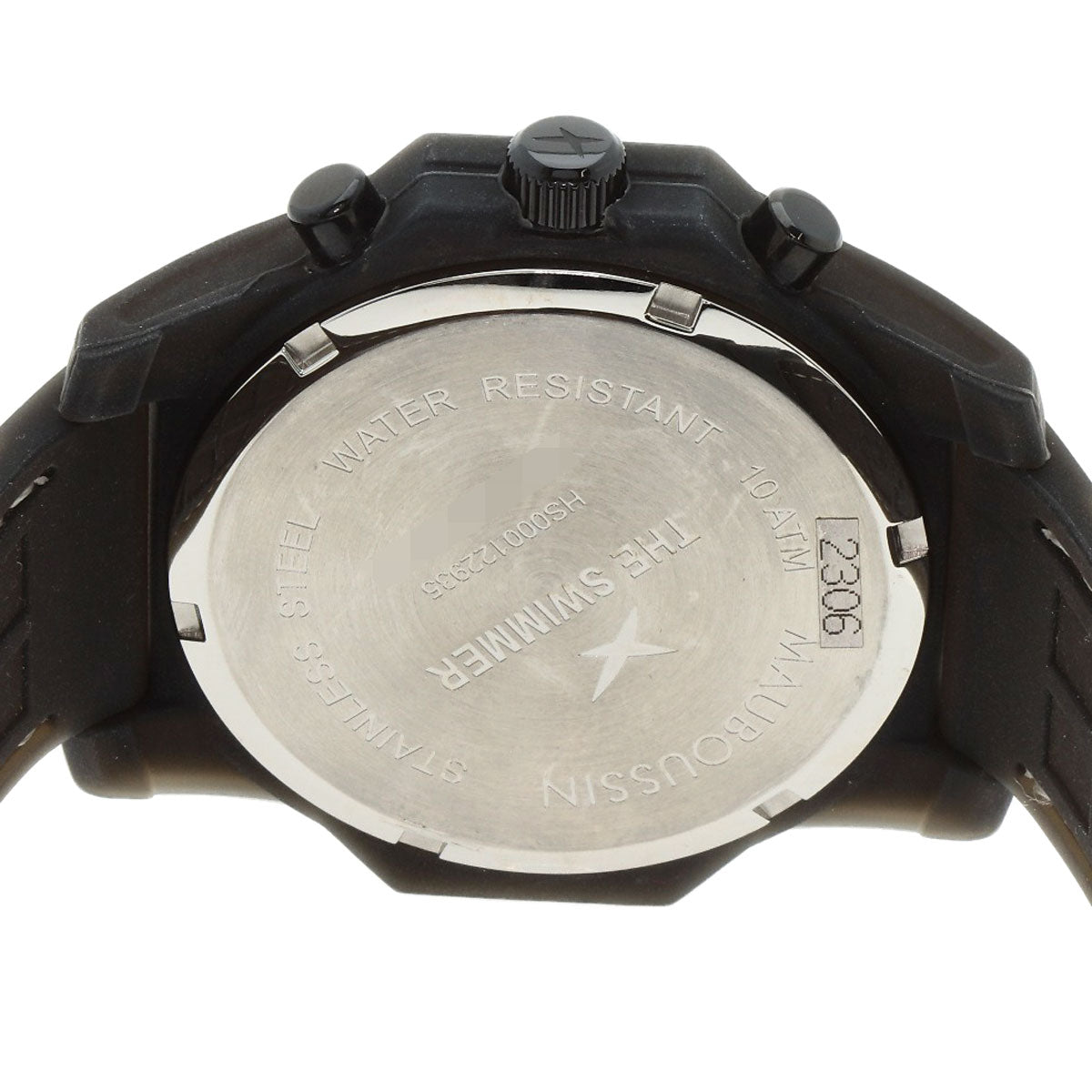 MAUBOUSSIN The Swimmer Chronograph Watches 9459300-002 Stainless Steel/Rubber mens