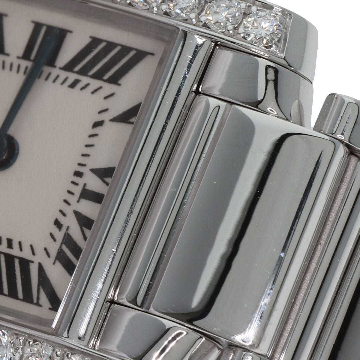 CARTIER Tank francaise SM Watches WE1002S3 K18 White Gold/K18 White Gold Ladies