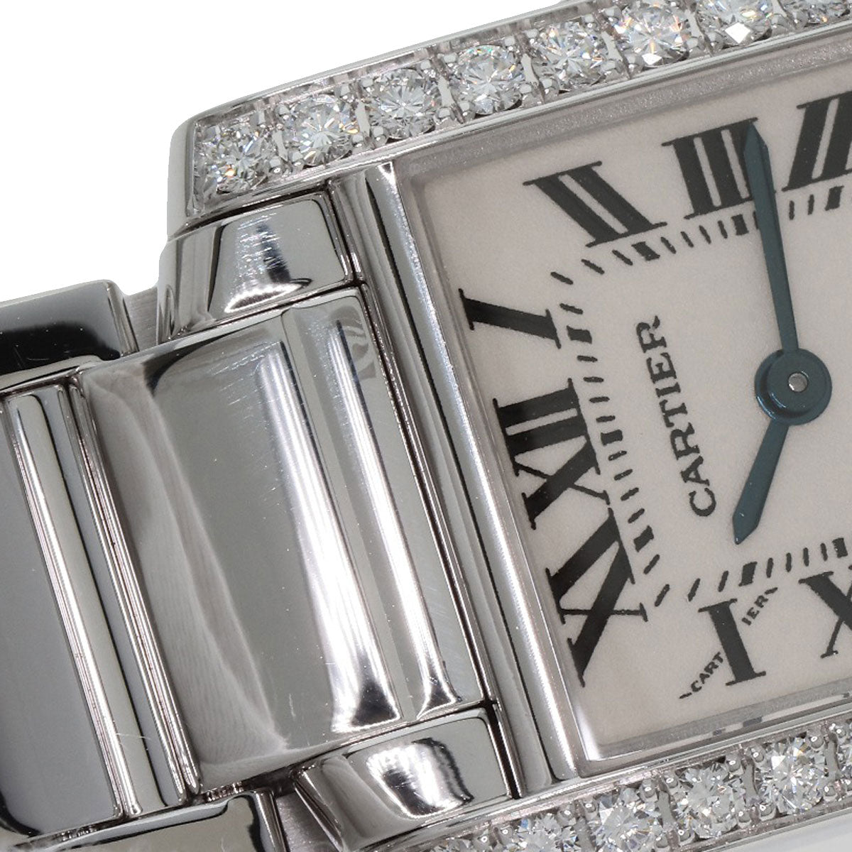CARTIER Tank francaise SM Watches WE1002S3 K18 White Gold/K18 White Gold Ladies