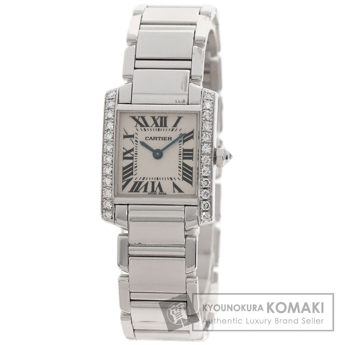 CARTIER Tank francaise SM Watches WE1002S3 K18 White Gold/K18 White Gold Ladies