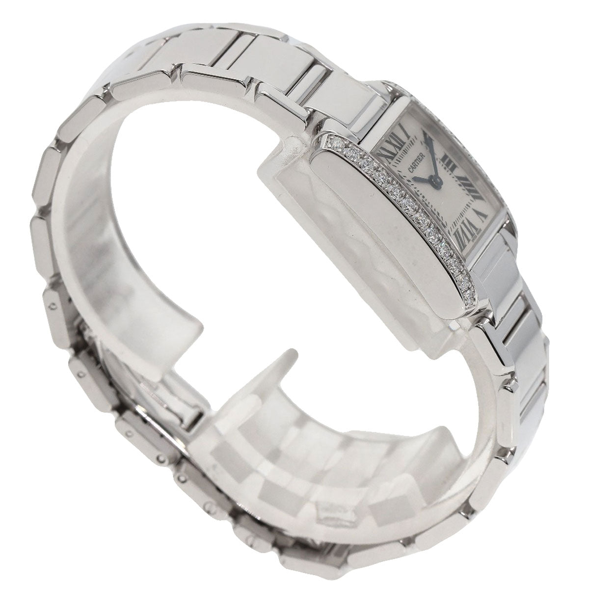 CARTIER Tank francaise SM Watches WE1002S3 K18 White Gold/K18 White Gold Ladies