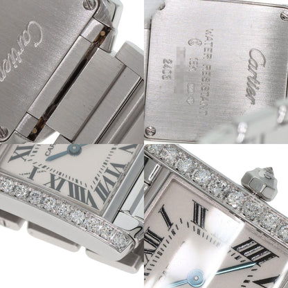 CARTIER Tank francaise SM Watches WE1002S3 K18 White Gold/K18 White Gold Ladies