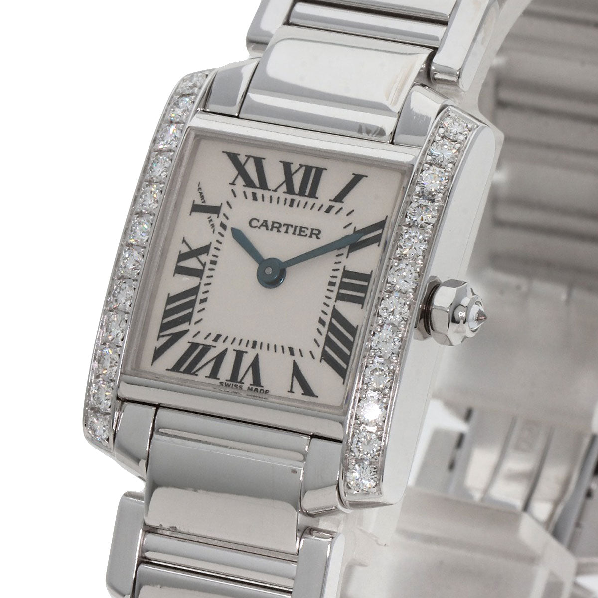 CARTIER Tank francaise SM Watches WE1002S3 K18 White Gold/K18 White Gold Ladies