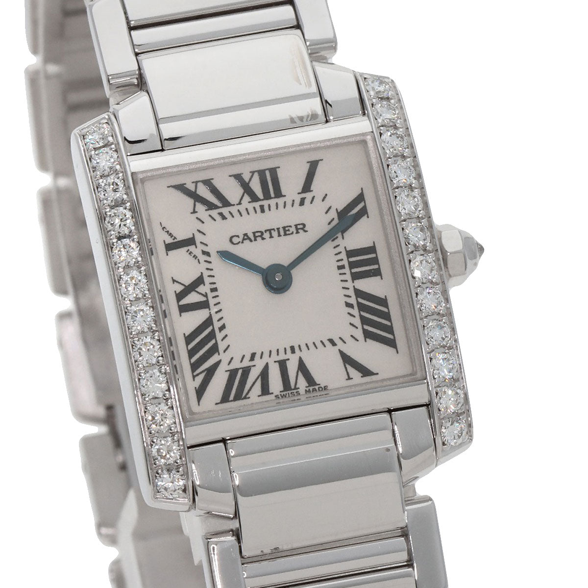 CARTIER Tank francaise SM Watches WE1002S3 K18 White Gold/K18 White Gold Ladies