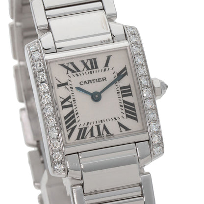 CARTIER Tank francaise SM Watches WE1002S3 K18 White Gold/K18 White Gold Ladies