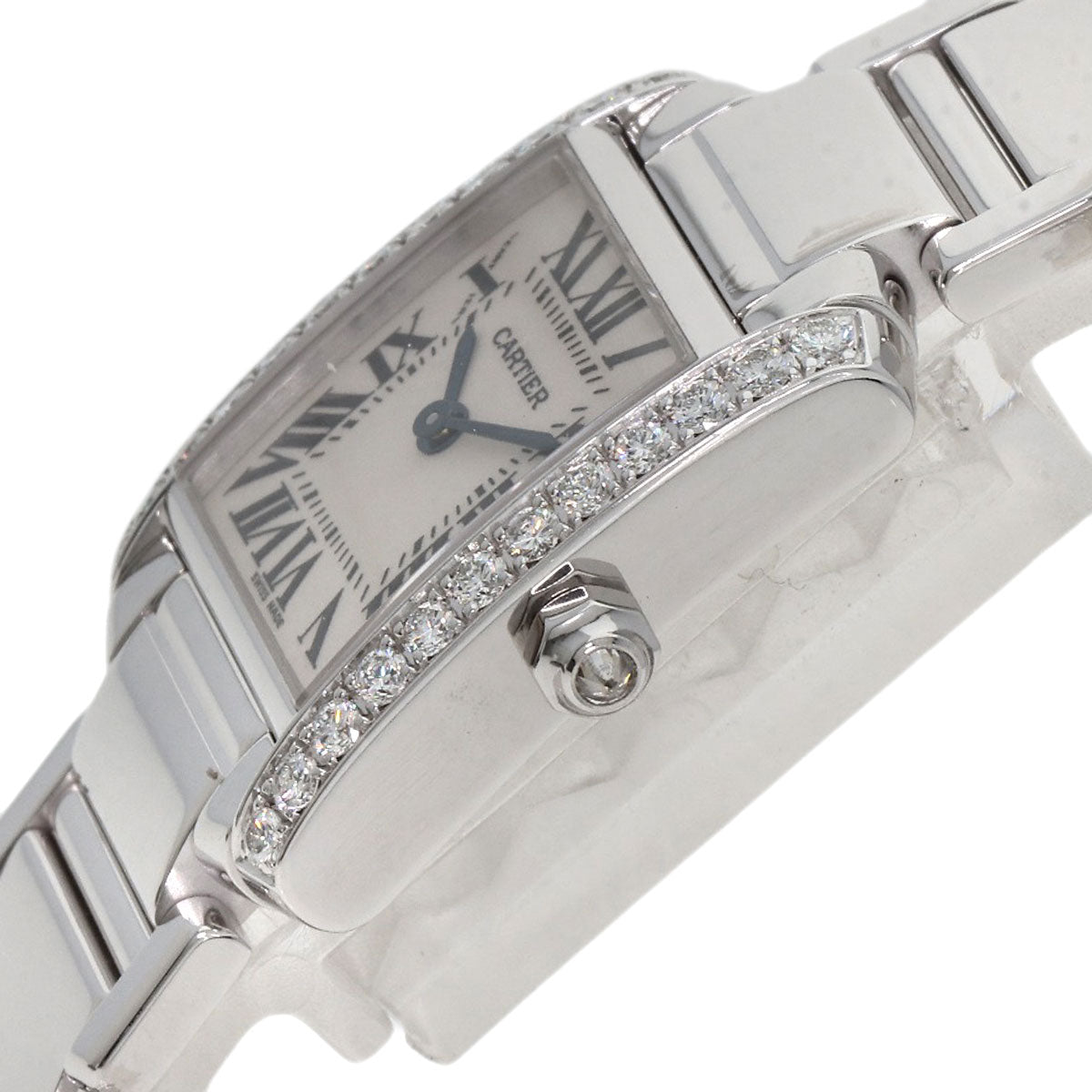 CARTIER Tank francaise SM Watches WE1002S3 K18 White Gold/K18 White Gold Ladies