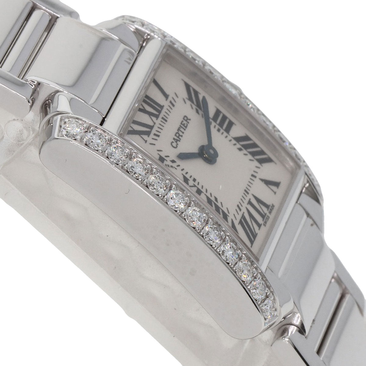 CARTIER Tank francaise SM Watches WE1002S3 K18 White Gold/K18 White Gold Ladies