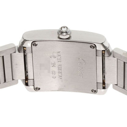 CARTIER Tank francaise SM Watches WE1002S3 K18 White Gold/K18 White Gold Ladies