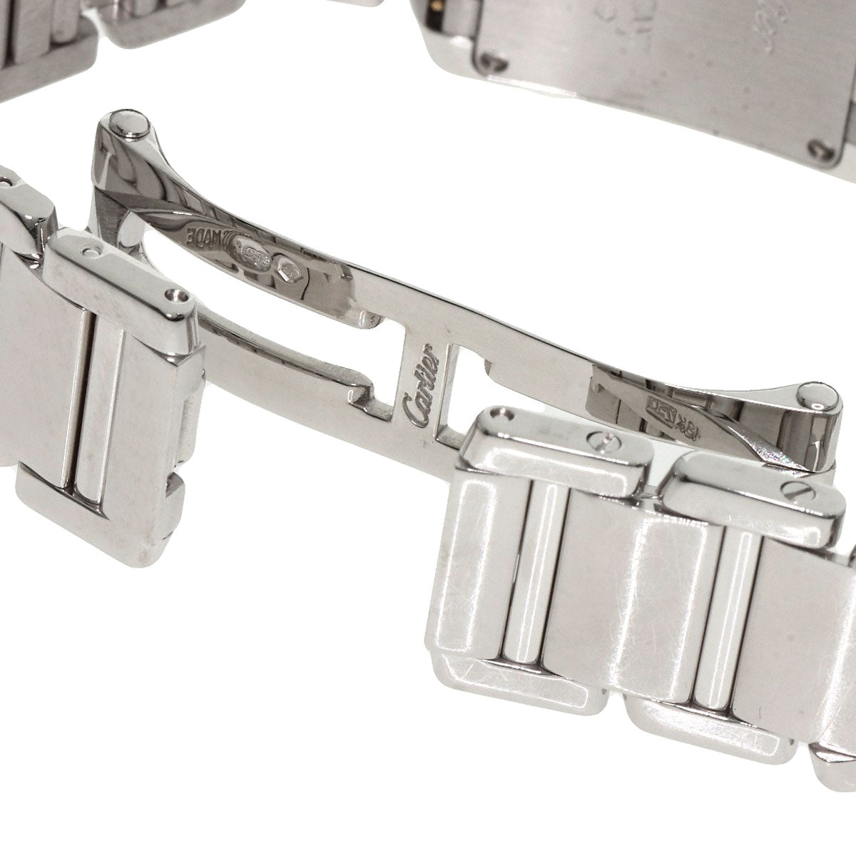 CARTIER Tank francaise SM Watches WE1002S3 K18 White Gold/K18 White Gold Ladies