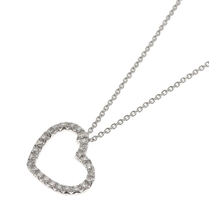 Zoccai   Heart Diamond Necklace  K18 White Gold Ladies  [’†ŒÃ]