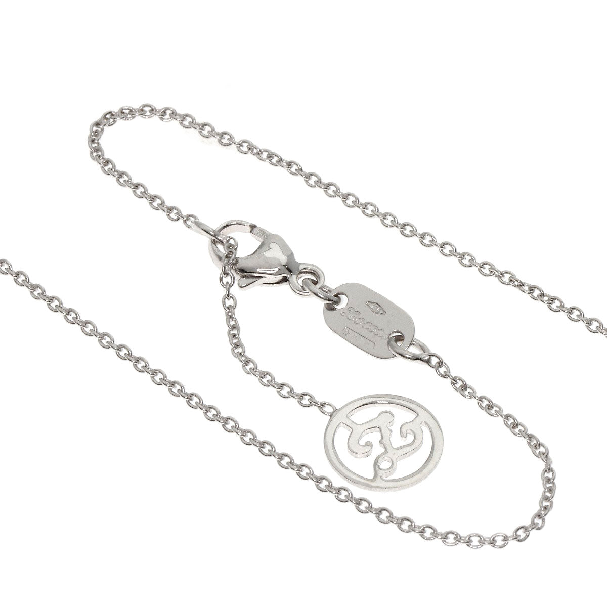 Zoccai   Heart Diamond Necklace  K18 White Gold Ladies  [’†ŒÃ]