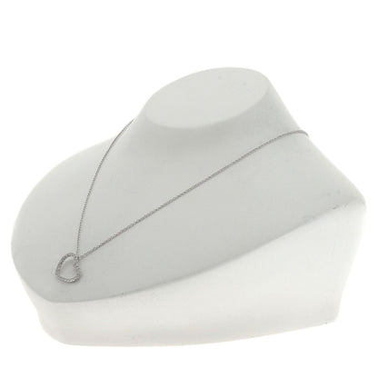 Zoccai   Heart Diamond Necklace  K18 White Gold Ladies  [’†ŒÃ]