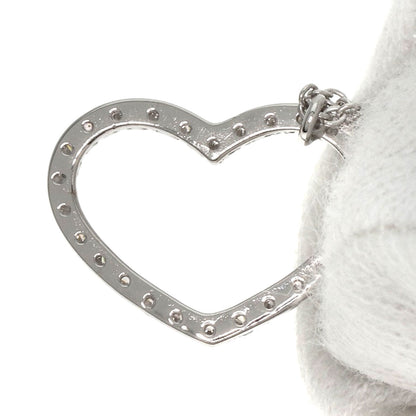 Zoccai   Heart Diamond Necklace  K18 White Gold Ladies  [’†ŒÃ]