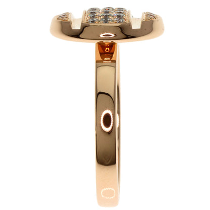 Chaumet Class One Diamond Studs #49 Ring K18 Pink Gold Ladies [Used]