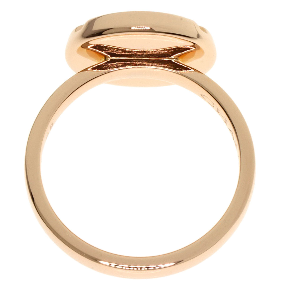 Chaumet Class One Diamond Studs #49 Ring K18 Pink Gold Ladies [Used]