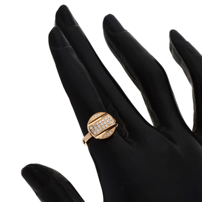 Chaumet Class One Diamond Studs #49 Ring K18 Pink Gold Ladies [Used]