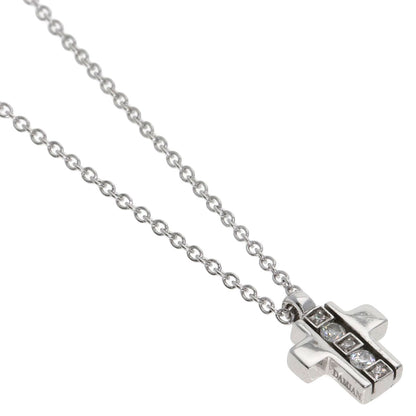 Damiani Mini Symboli Diamond Necklace K18 White Gold Ladies [Used]