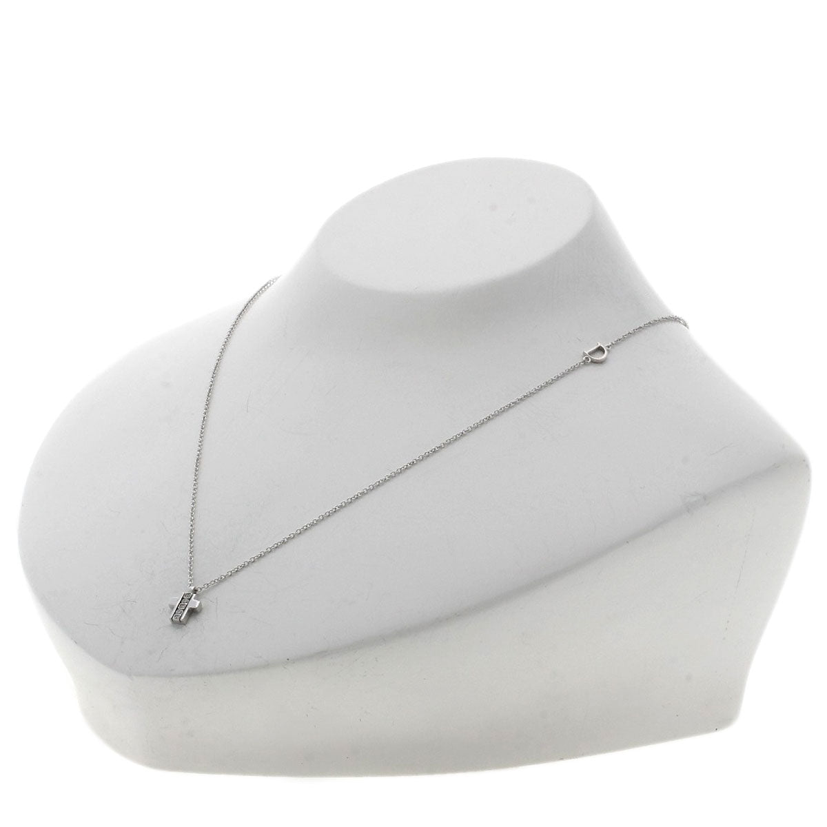 Damiani Mini Symboli Diamond Necklace K18 White Gold Ladies [Used]