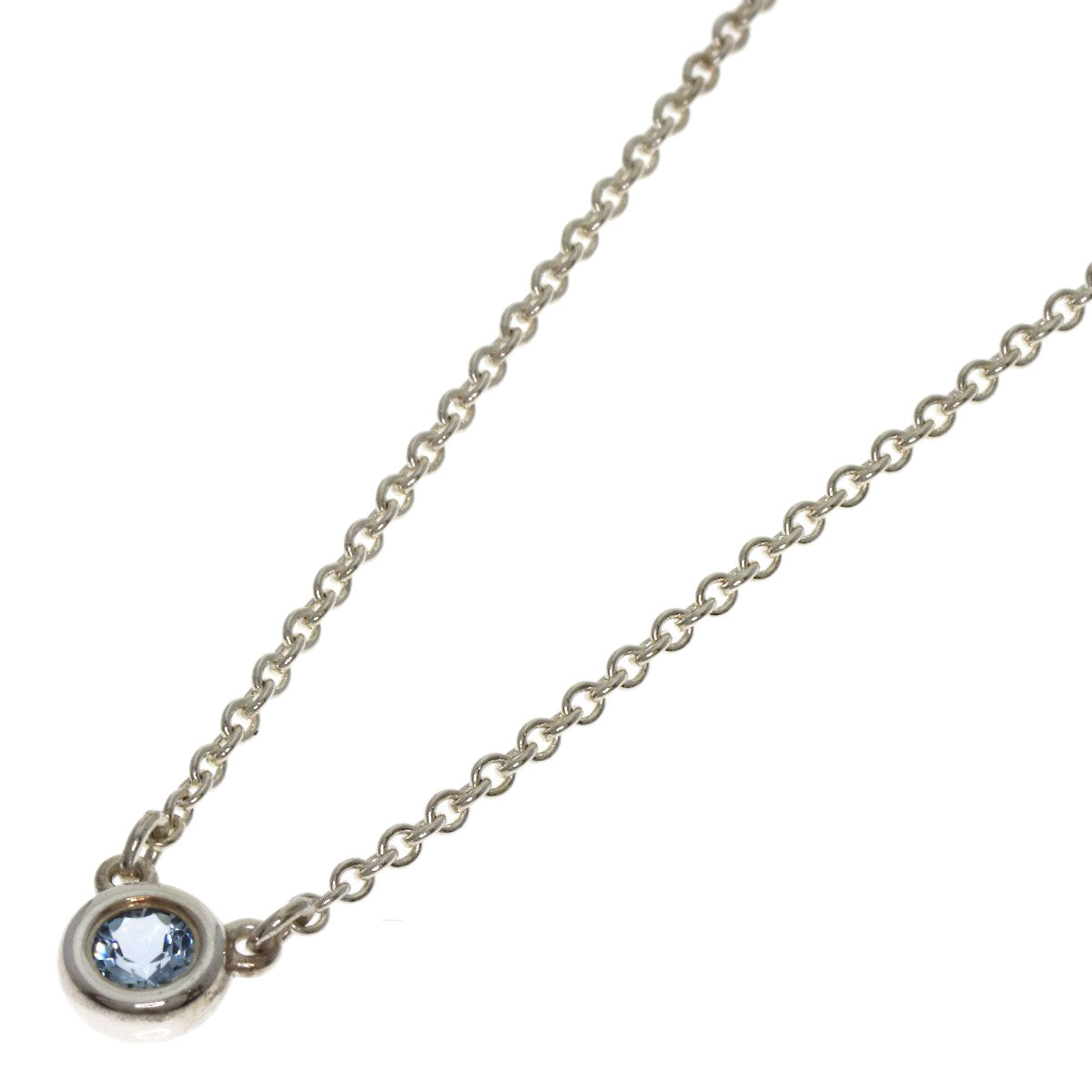 TIFFANY&Co. By The Yard Aquamarine Necklace Silver Ladies [Used]