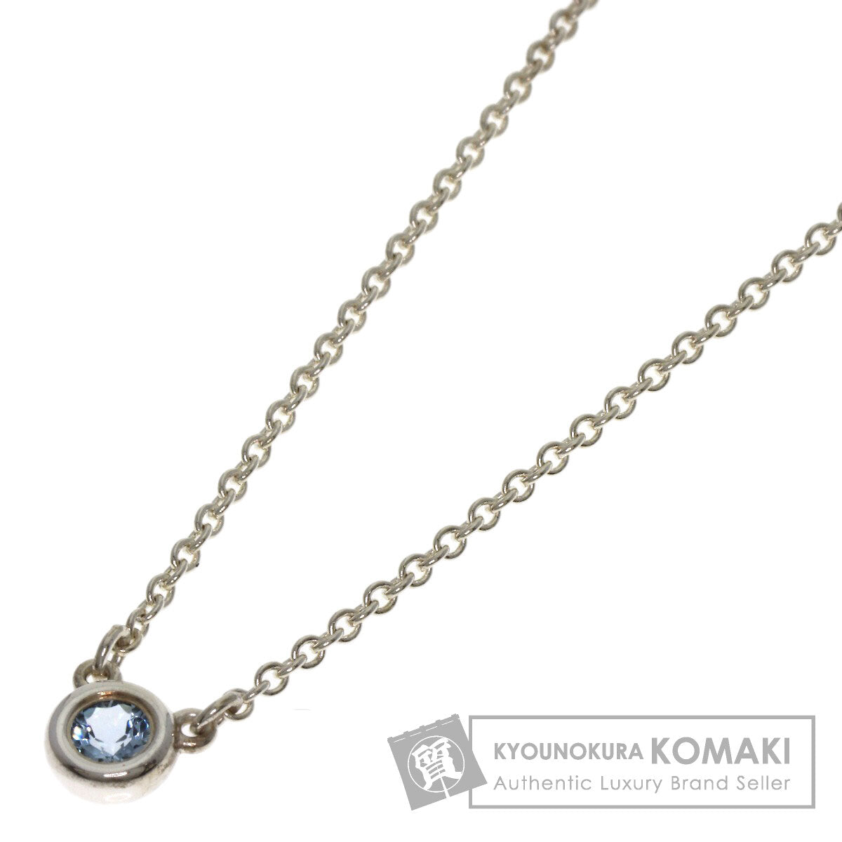TIFFANY&Co. By The Yard Aquamarine Necklace Silver Ladies [Used]