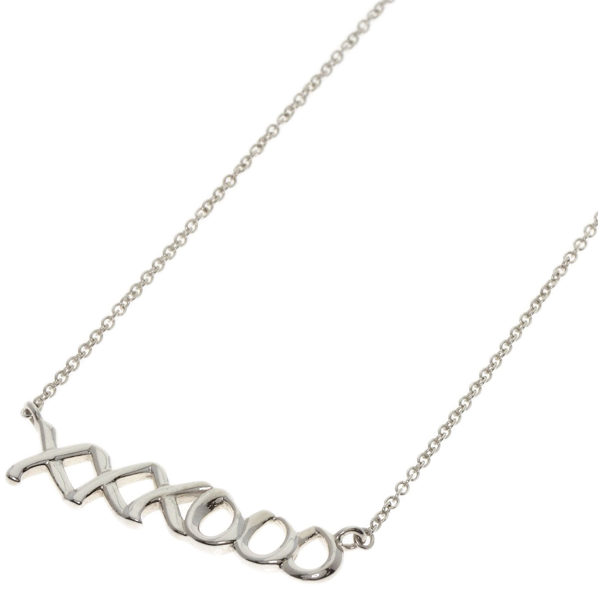 TIFFANY&Co. Love & Kiss Necklace Silver Ladies [Used]