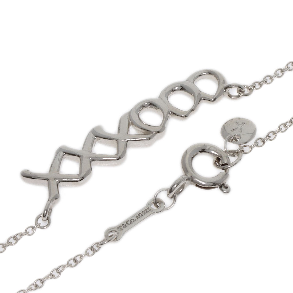 TIFFANY&Co. Love & Kiss Necklace Silver Ladies [Used]