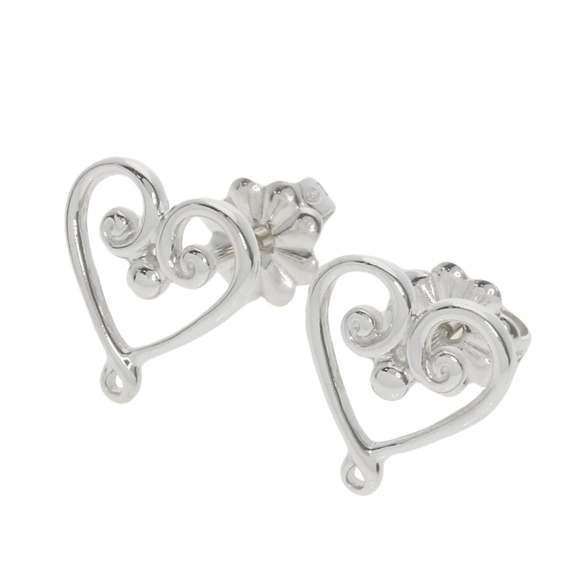 TIFFANY&Co. Venice Goldoni Heart earring Silver Ladies [Used]