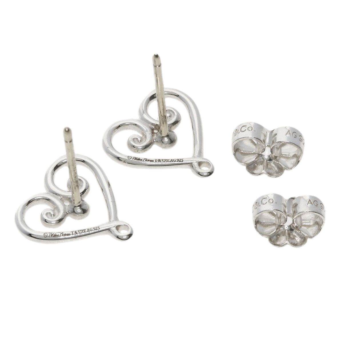TIFFANY&Co. Venice Goldoni Heart earring Silver Ladies [Used]