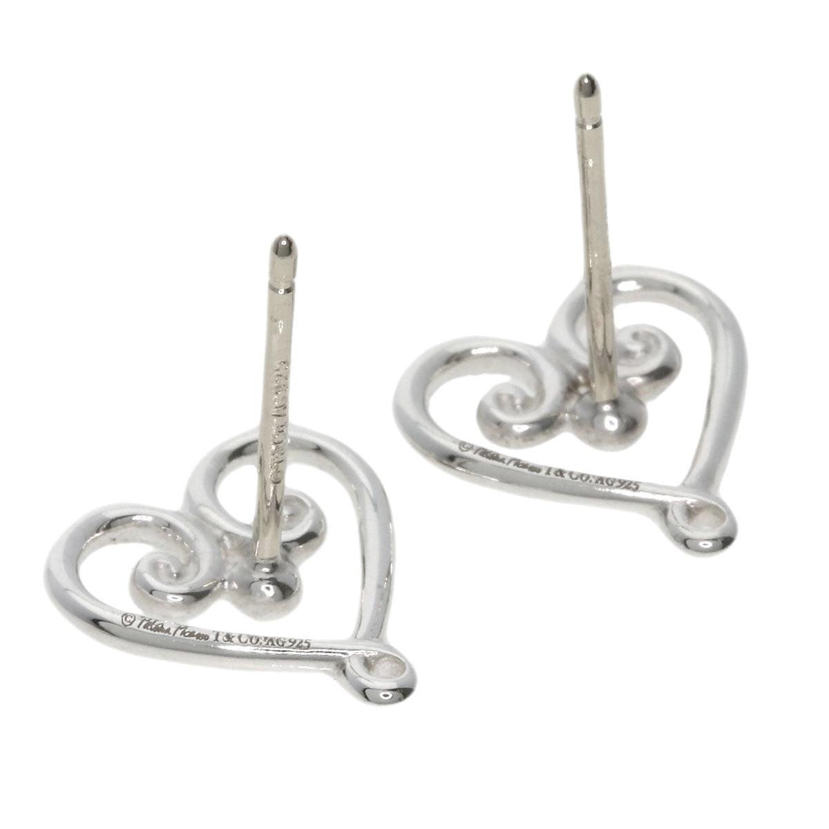 TIFFANY&Co. Venice Goldoni Heart earring Silver Ladies [Used]