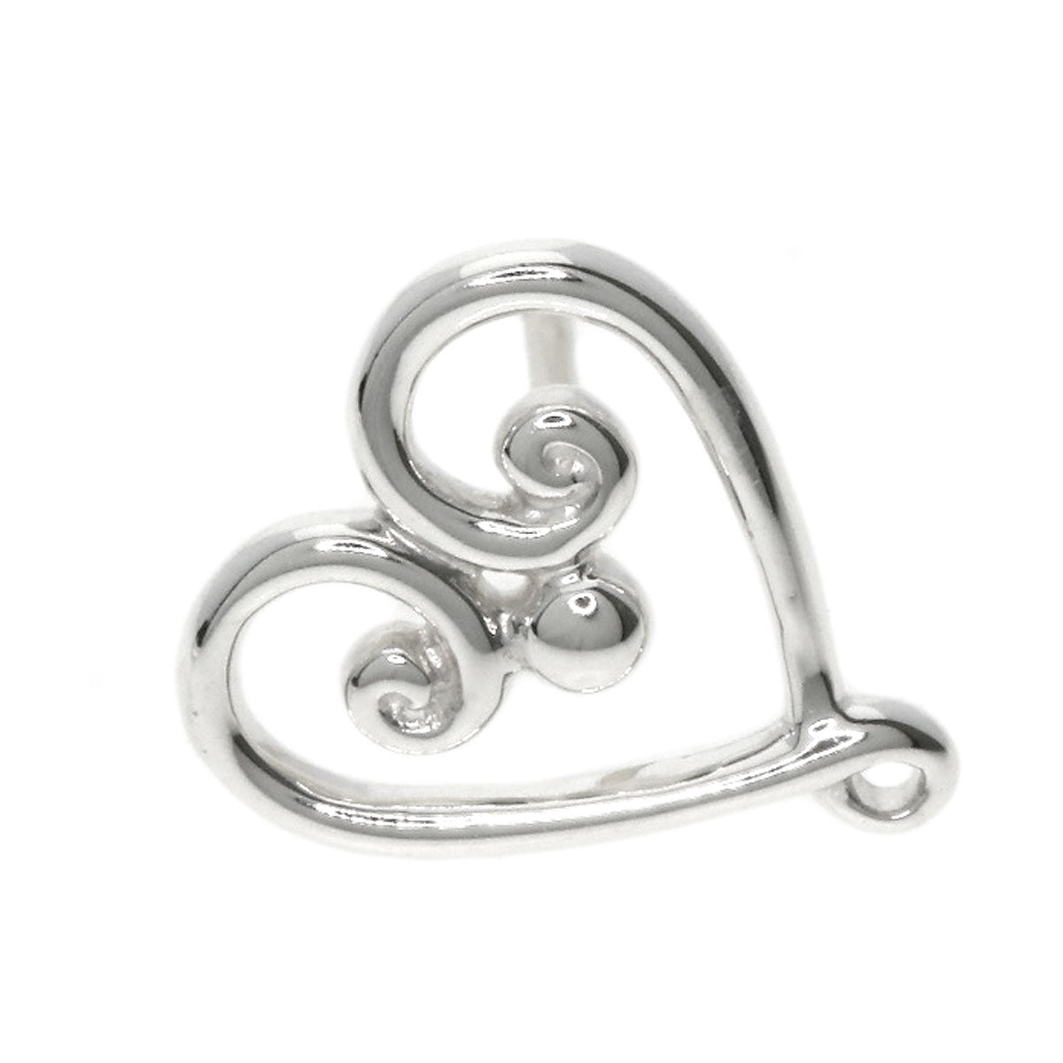 TIFFANY&Co. Venice Goldoni Heart earring Silver Ladies [Used]
