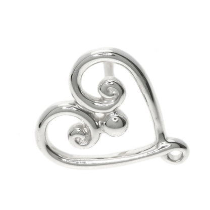 TIFFANY&Co. Venice Goldoni Heart earring Silver Ladies [Used]