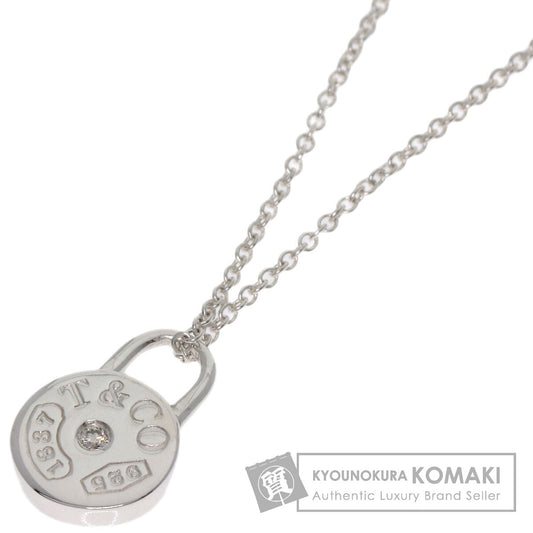 TIFFANY&Co. 1837 Round Rock Diamond Necklace Silver Ladies [Used]