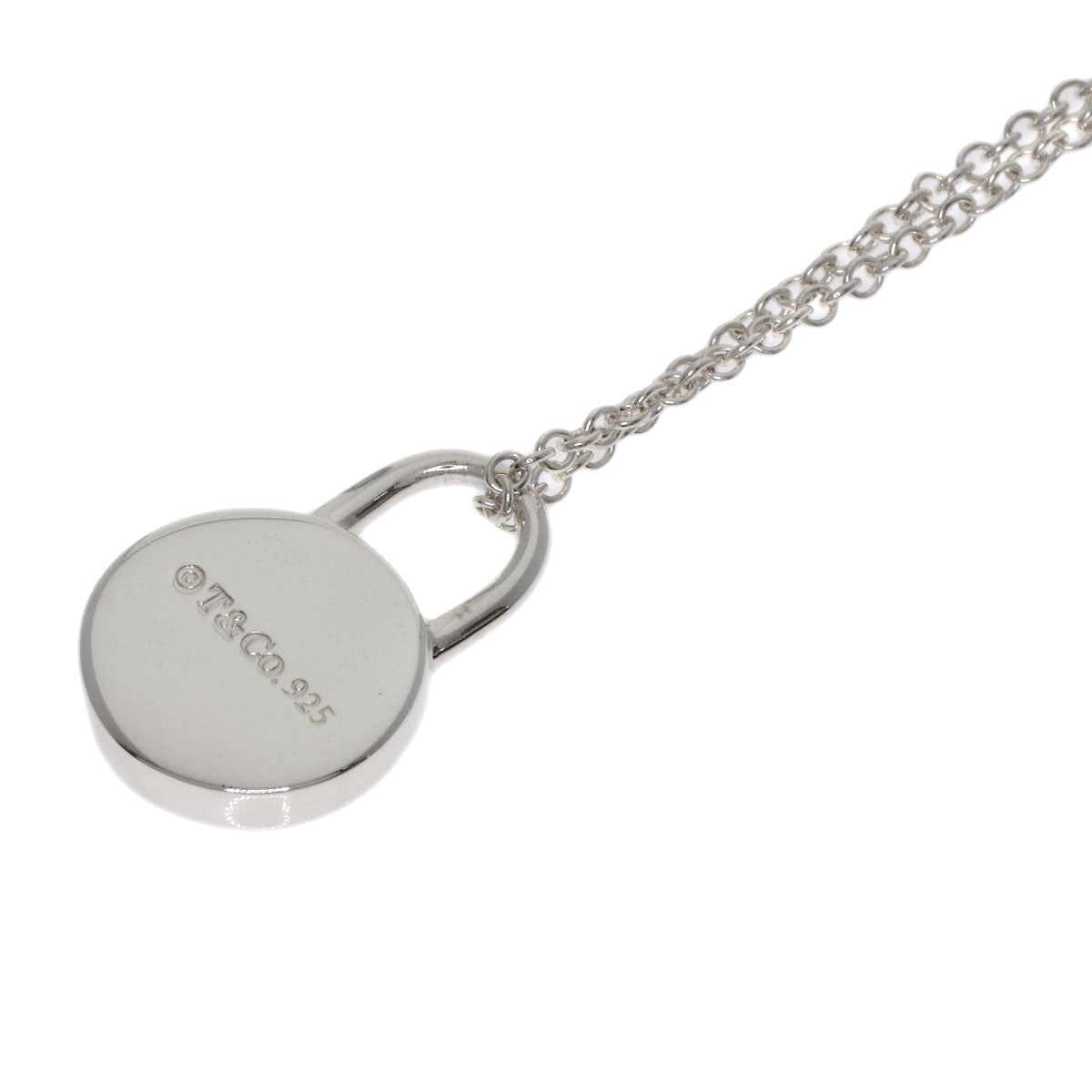 TIFFANY&Co. 1837 Round Rock Diamond Necklace Silver Ladies [Used]