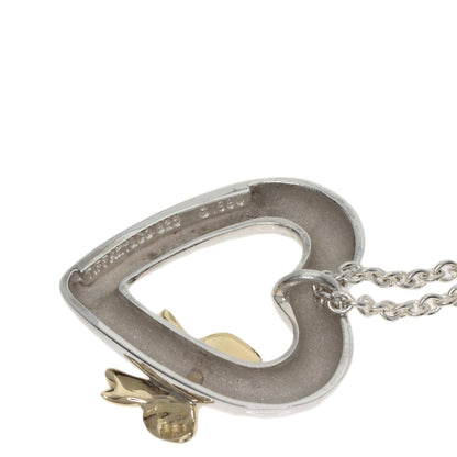 TIFFANY&Co. Heart ribbon Necklace Silver 18K Yellow GoldLadies [Used]