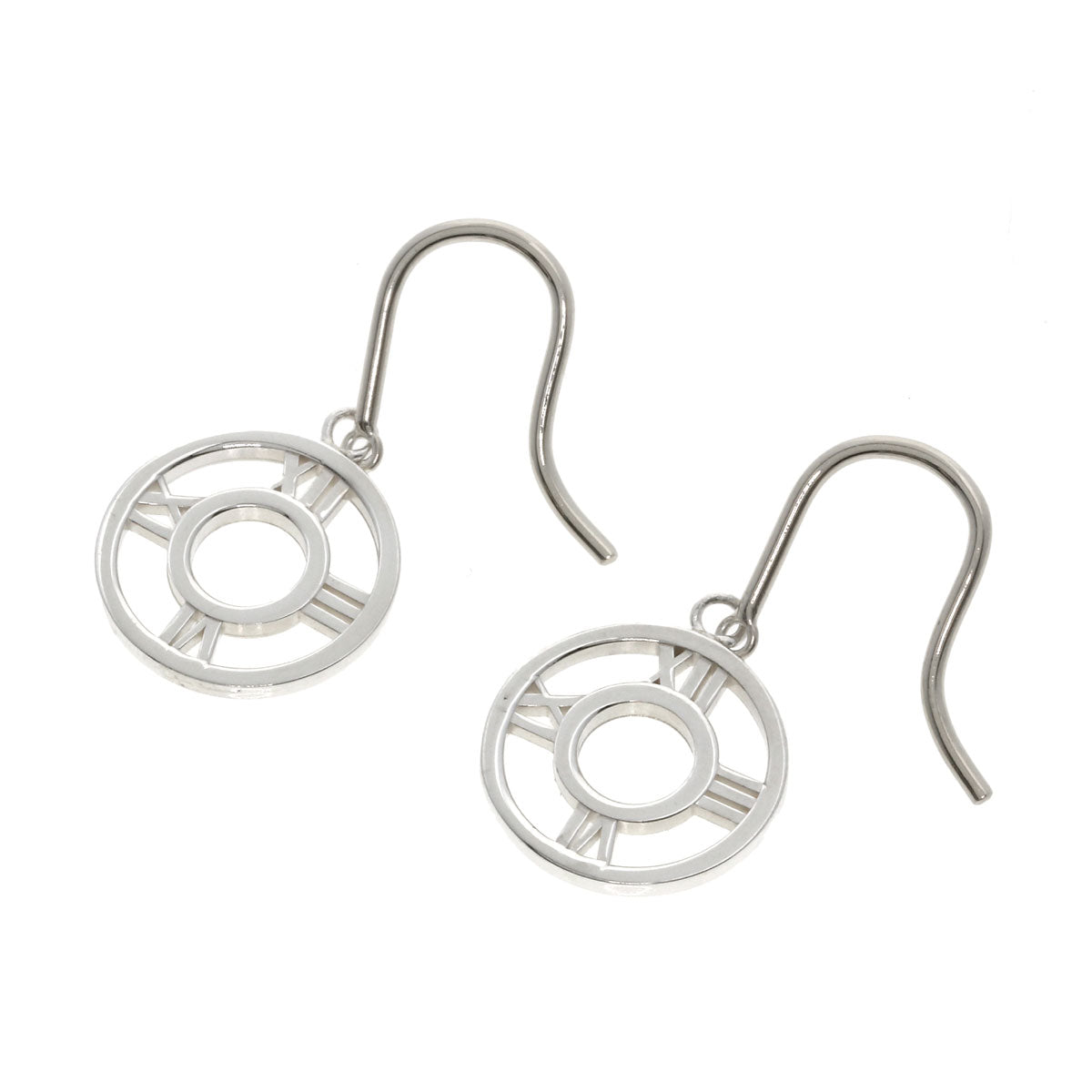 TIFFANY&Co. Atlas circle earring Silver Ladies [Used]