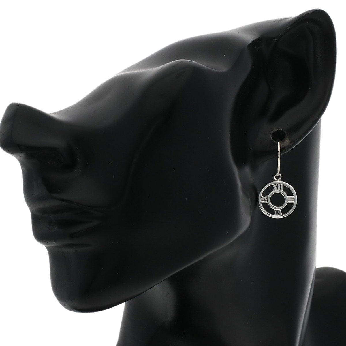 TIFFANY&Co. Atlas circle earring Silver Ladies [Used]