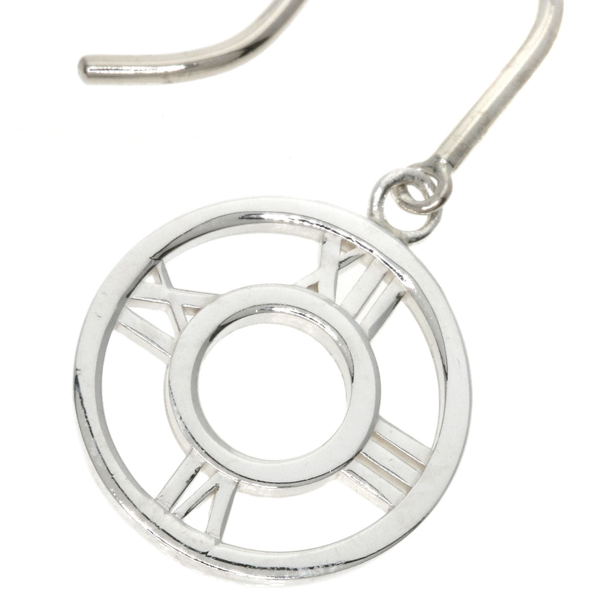 TIFFANY&Co. Atlas circle earring Silver Ladies [Used]