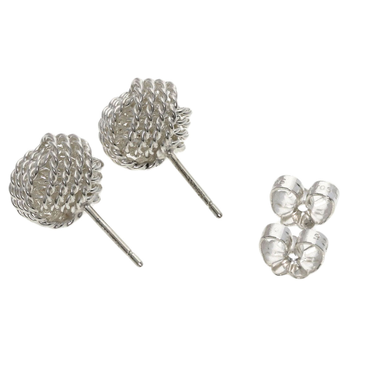 TIFFANY&Co. Mesh ball earring Silver Ladies [Used]