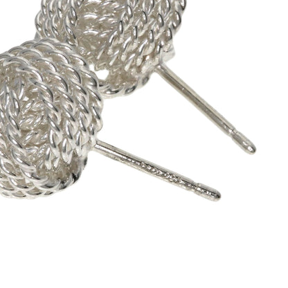 TIFFANY&Co. Mesh ball earring Silver Ladies [Used]