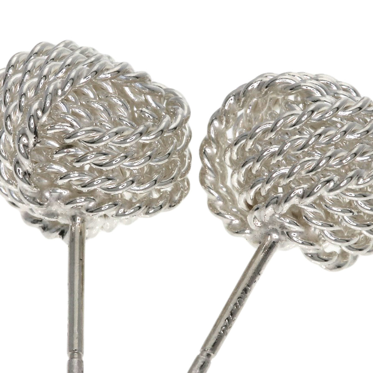 TIFFANY&Co. Mesh ball earring Silver Ladies [Used]
