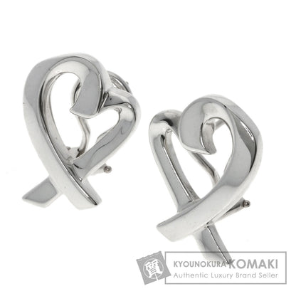 TIFFANY&Co. Loving heart earring Silver Ladies [Used]